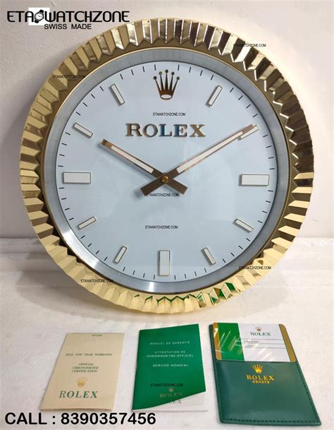 rolex display for sale|real rolex wall clock.